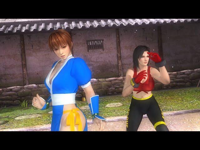 Kasumi and Tina Armstrong team up on a Retro DOA Sparring with Jann Lee and Leifang!