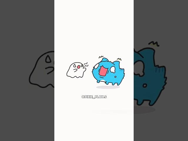 Fun with ghost   [kawaii] @Pixie_Play.s #play #kawaii #cartoon #animation #fun #fun #ghost