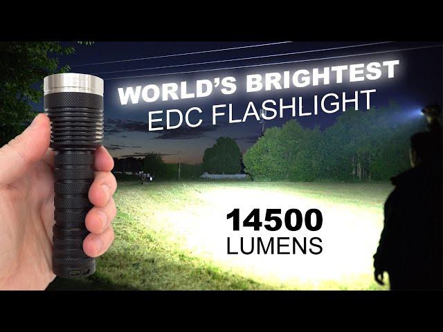 2022's Brightest EDC Flashlight!!! NIGHTWATCH Incredible 14500 lumens! 3 x SFN55.2 LED's "MY EYES!"