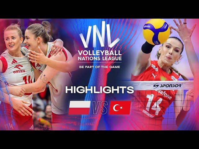  POL vs.  TUR - Quarter Finals | Highlights | Women's VNL 2024