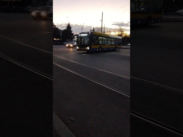 (Ploiești) Autobuzul SOR NS 12 Electric #4008 (2) Sosind în Stația Gara de Vest