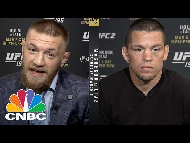 UFC’s McGregor And Diaz Talk Trash And Money