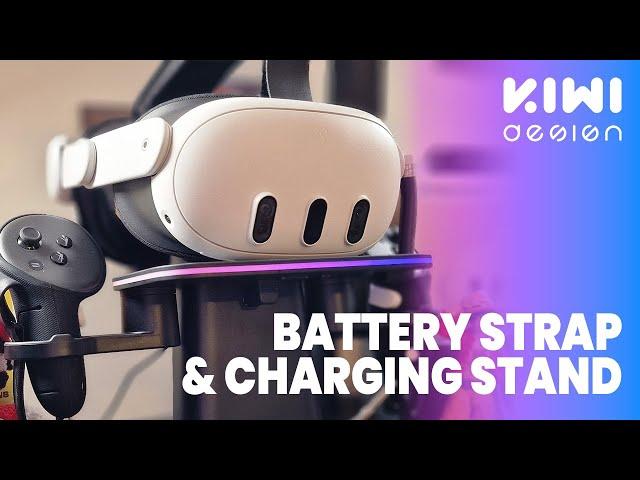 EVERYTHING you need to know about the Quest 3 Kiwi Battery Strap and Charging Stand | Review