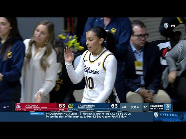  Freshman Lulu Twidale Hits 6-7 From Three, Career-High 24pts | Arizona vs Cal | College Basketball