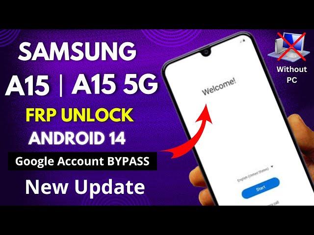 Samsung Galaxy A15/A15 5G FRP Bypass/Unlock Without Pc - Android 14 | Talk-back Not Working