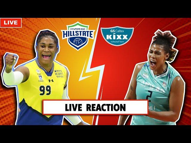 HYUNDAI E&C VS GS CALTEX, KOREA V-LEAGUE LIVE REACTION