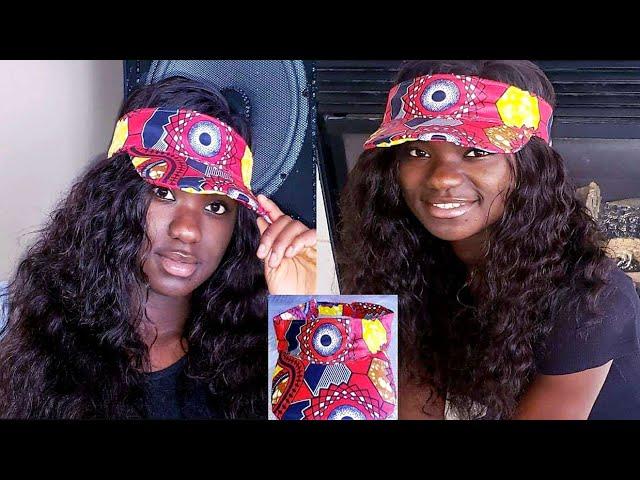 How to sew a visor cap/ Base ball hat with African fabric