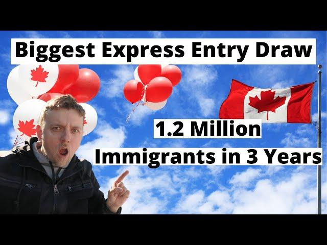 Great News! Biggest Express Entry Draw in Canada is Actually Good! #shorts