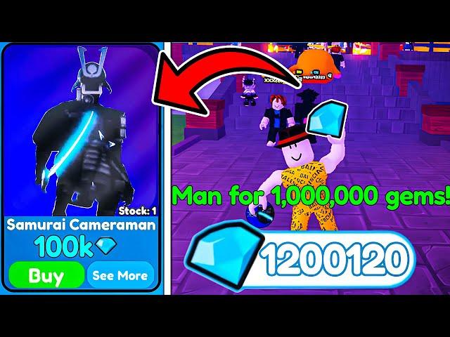 EZ GEMS NEW SHINY *SAMURAI* FOR CRAZY PRICE - Toilet Tower Defense