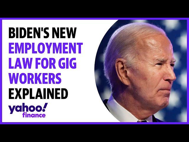 Biden unveils new regulations for gig workers