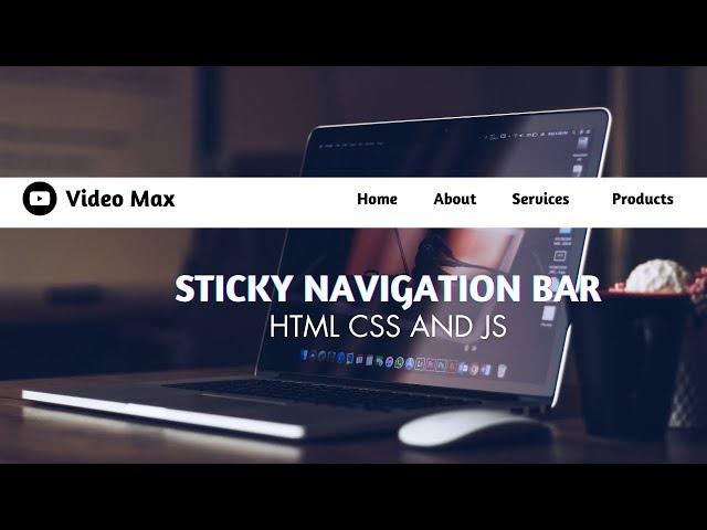 How To Make Sticky Navigation Bar | Sticky Menu On Website Using HTML CSS