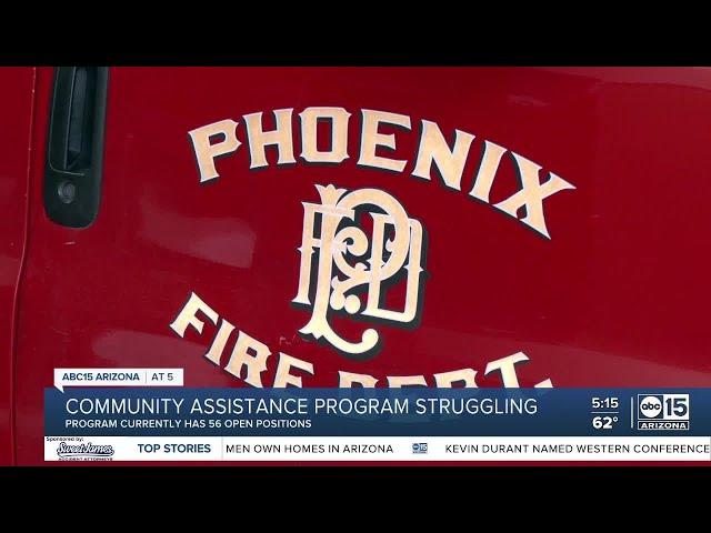 Phoenix Fire’s Community Assistance Program looking to fill more than 50 positions