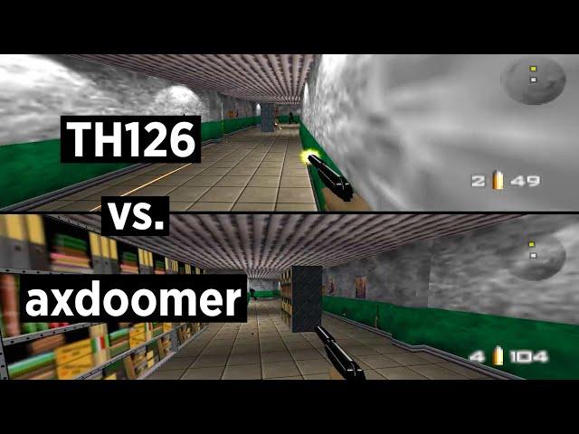 GoldenEye N64 60 FPS Netplay Multiplayer - TH126 vs. axdoomer (Archives Backzone)