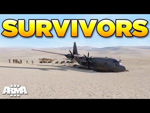 SURVIVORS - C130 Crash | Arma 3 Zeus