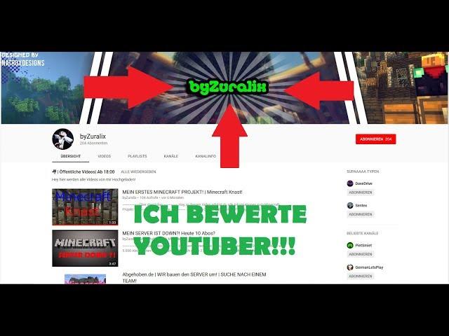 ICH BEWERTE YOUTUBER!!! #1| DaveDrive