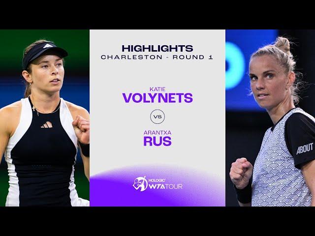 Arantxa Rus vs. Katie Volynets | 2024 Charleston Round 1 | WTA Match Highlights