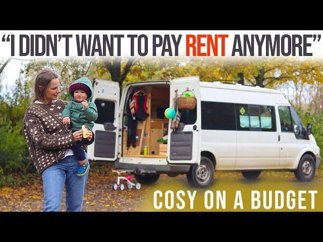 Single Mother Swaps City Life To Live In Self-Converted Ford Transit | Full Time Van Life