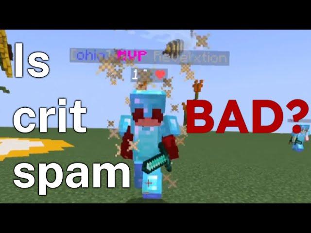 Does crit spamming really take no skill? - Minecraft PvP Day 28