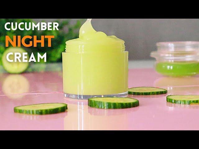 Homemade cucumber Night cream for face and body || Diy Cream for dark circles and dry skin