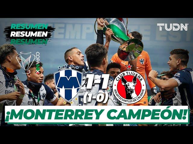 Resumen y goles | Monterrey 1(1)-(0)1 Xolos | Final Vuelta Copa Mx 2020 | TUDN