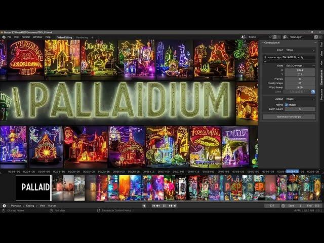 Wild text styles in the Blender VSE with Pallaidium(via ControlNet)