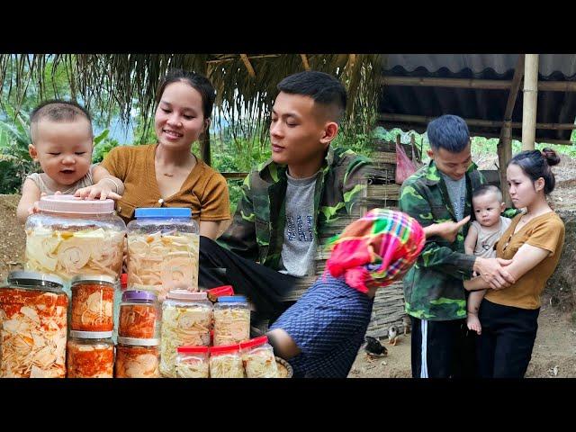 Pick bamboo shoots to sell - make chili-soaked bamboo shoots. cruel mother-in-law