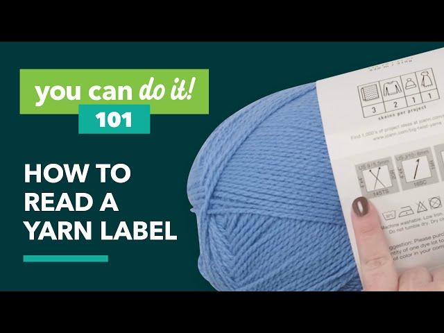 How to Read a Yarn Label