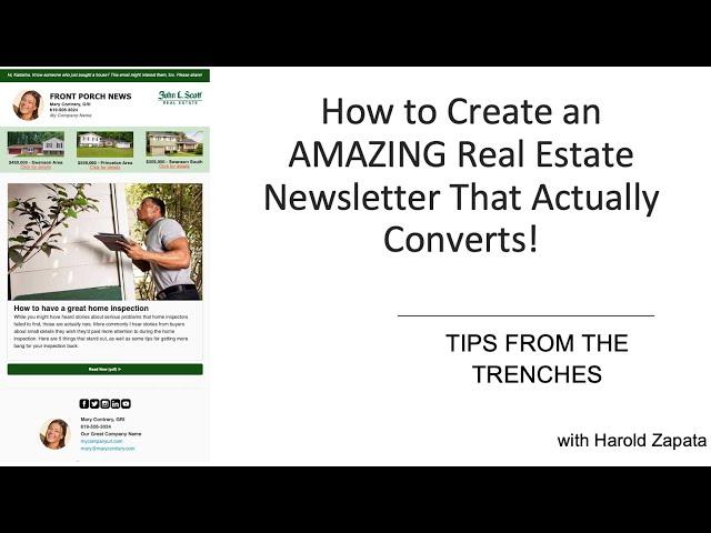 How to Create an amazing Real Estate Newsletter that Converts | HomeSmart Marketing Services