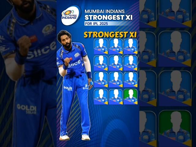 Mumbai Indians' Strongest Playing XI for IPL 2025!#ipl2025 #mumbaiindians