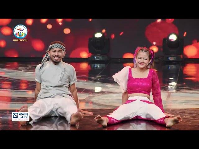 K MAYA LAGCHA RA || SANJAY B.K  & KHUSI KARKI ||   DUET ROUND  || MERO DANCE UNIVERSE ||