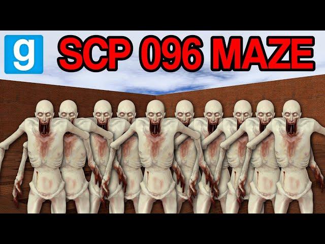 SCP-096 IN A GIANT MAZE! - Garry's mod Sandbox