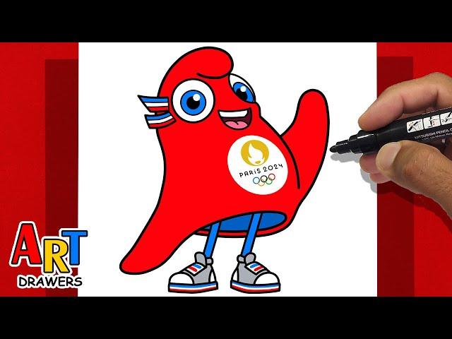 How To Draw Paris 2024 Olympic Games - PHRYGE MASCOT, France 