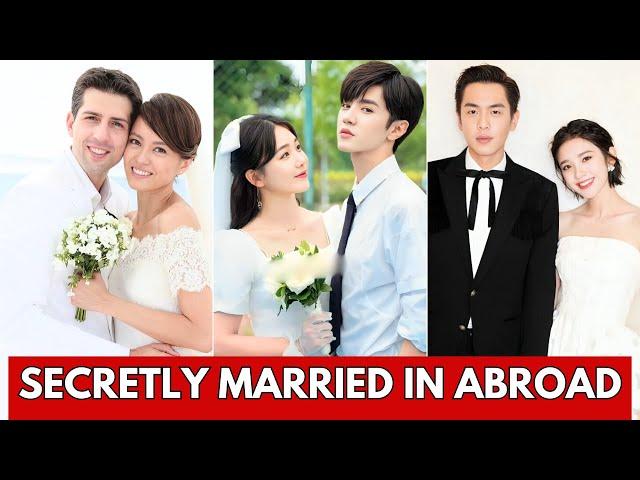 TOP CHINESE ACTORS YOU WON'T BELIEVE MARRIED IN ABROAD | HANDSOME CHINESE ACTORS 2024, #marriage