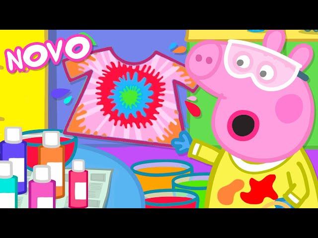 Peppa Pig Português Brasil | O Tie-Dye da Peppa | NOVO Contos da Peppa Pig