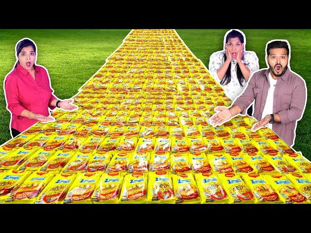 Insane 500 Maggi Cooking and Eating Challenge | Hungry Birds