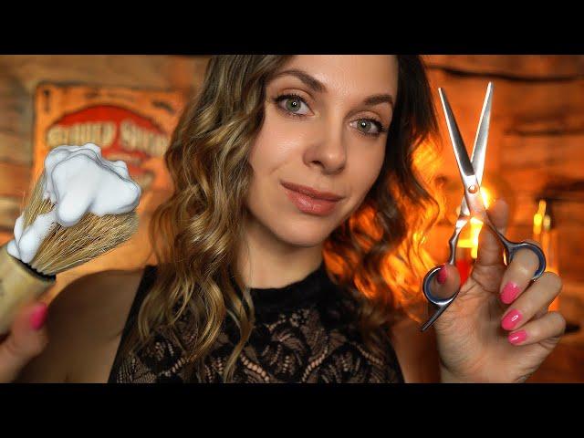 ASMR the MOST REALISTIC Haircut Experience EVER! (barbershop) and MASSAGE