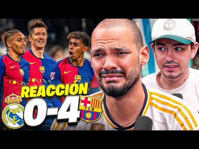 REACCIONANDO AL REAL MADRID 0-4 BARÇA *HUMILLACIÓN HISTÓRICA*