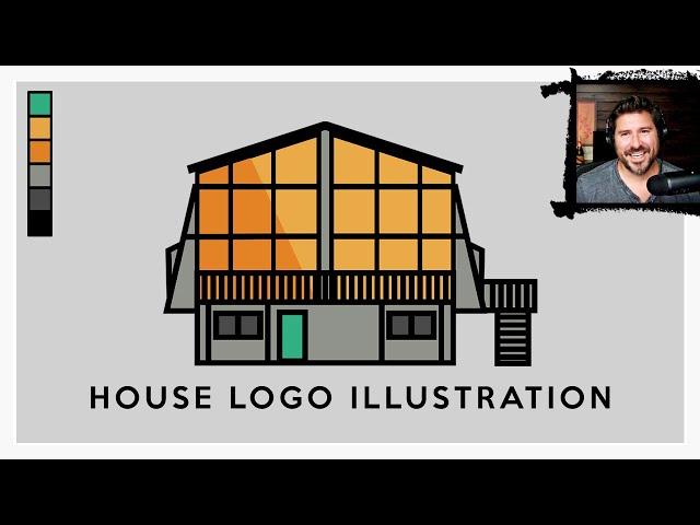 Inkscape Tutorial: How to Make a Custom House Logo Illustration