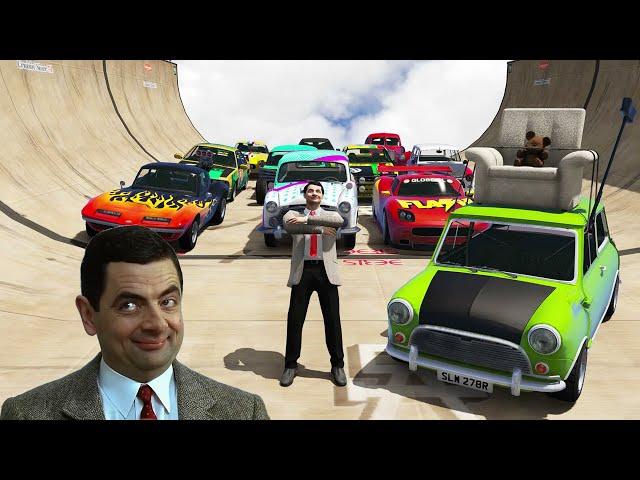 MR BEAN CARTOON EPIC RAMP STUNT IN GTA 5