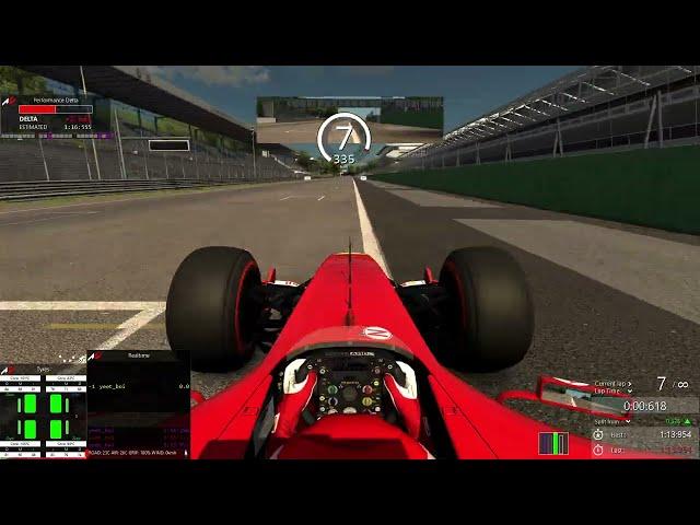 Assetto Corsa Monza Ferrari F2004 SLICKS World Record 1:13.954 Onboard Cam