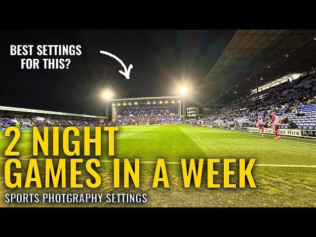 Sharp photo settings at night | Sports photography under floodlights