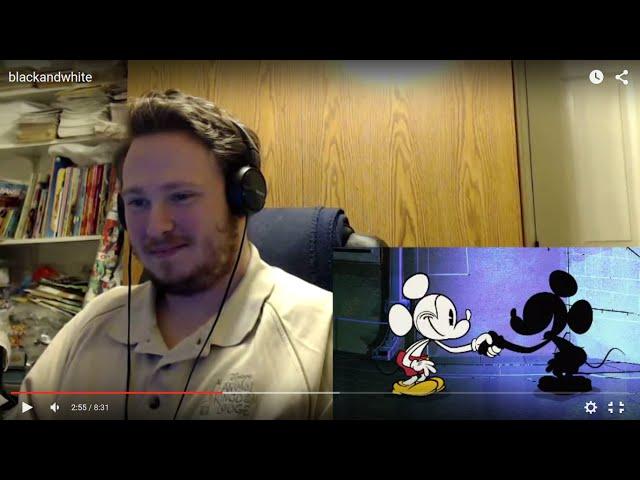 Ranger Reacts: Black and White | A Mickey Mouse Cartoon | Disney Shorts