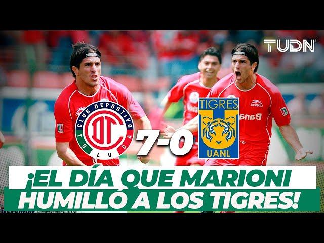 ¡Goleada histórica! Bruno Marioni y el Toluca golean a los Tigres I Toluca 7-0 Tigres AP06 I TUDN