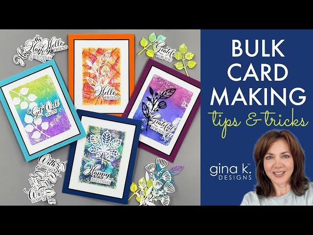 Bulk Card Making Tips and Tricks