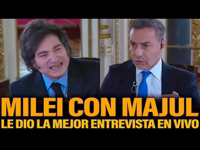 MILEI LE DIO LA MEJOR ENTREVISTA EN VIVO A MAJUL