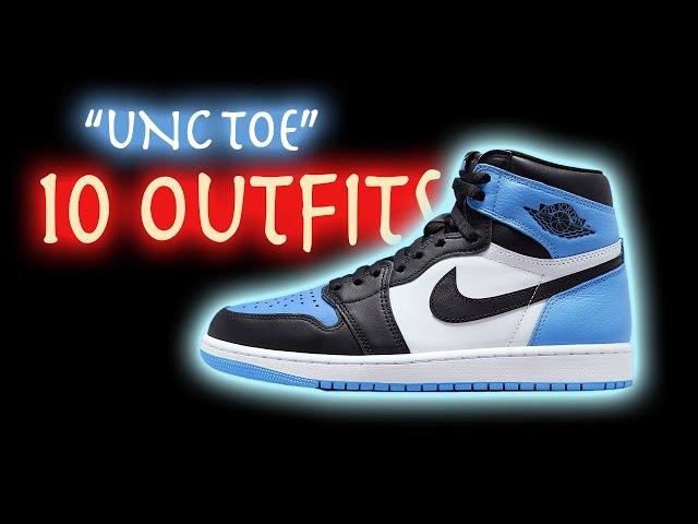 How to Style - Air Jordan 1 "UNC Toe" (10 Outfit Ideas)