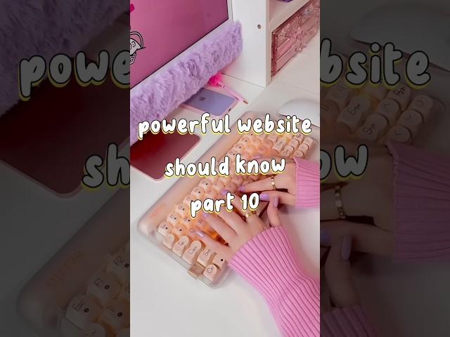 Powerful websites you should know (part 10) typing #shorts #css #webseries #coding