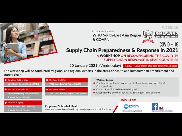 Webinar on Reconfiguring the covid-19supply chain response in South Asian and  South East Asian