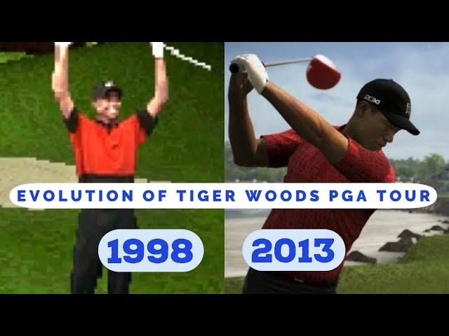 Evolution of Tiger Woods PGA Tour (1998 - 2013)