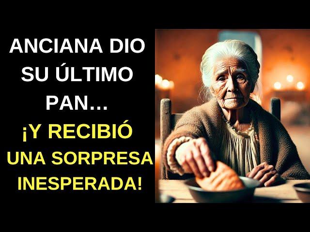 UNA ANCIANA HUMILDE REGALÓ SU ÚLTIMO PAN A UN DESCONOCIDO… ¡Y UN SECRETO CAMBIÓ SU VIDA!